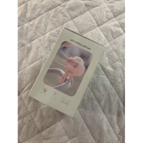 UFO Stroller Folding Fan Rechargeable 4 Speed Bladeless For Baby Outdoor Pink🪭 - Picture 11 of 16